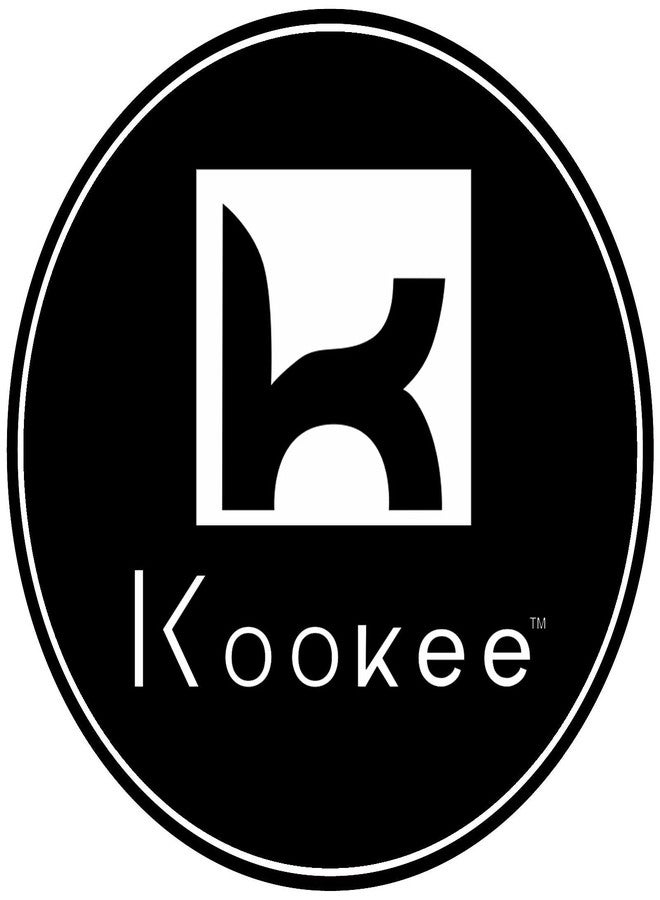 Kookee قطاعة بيتزا كوكي للمطبخ والحفلات، دراجة نارية مع حامل عرض وعجلات مفردة غير لاصقة من الفولاذ المقاوم للصدأ (أحمر) - Image 5